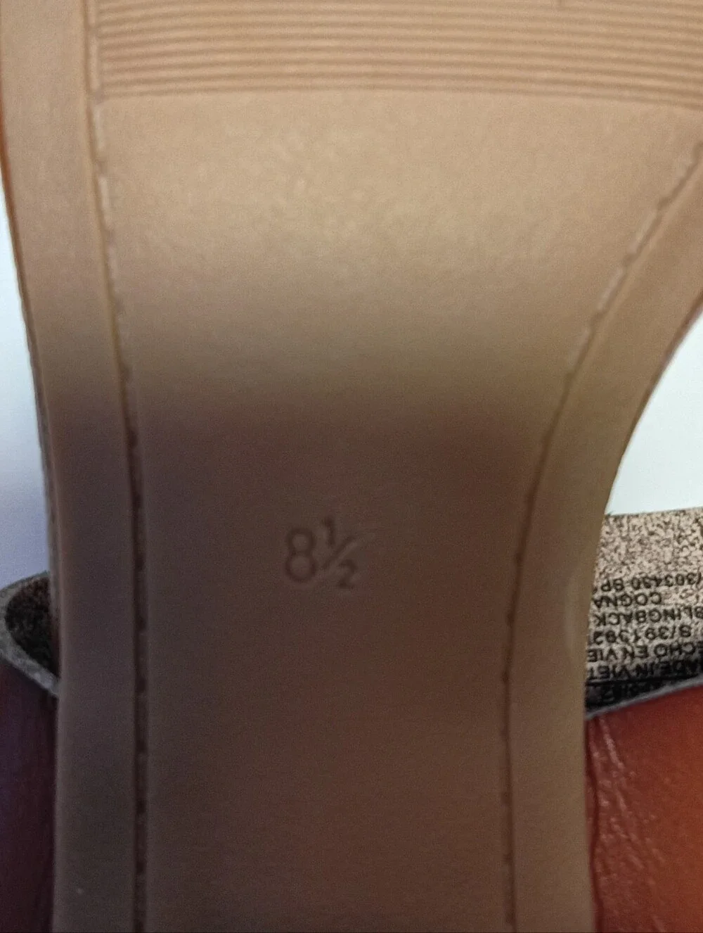 Women’s Brown Open Toe Block Heel Sandals 8.5